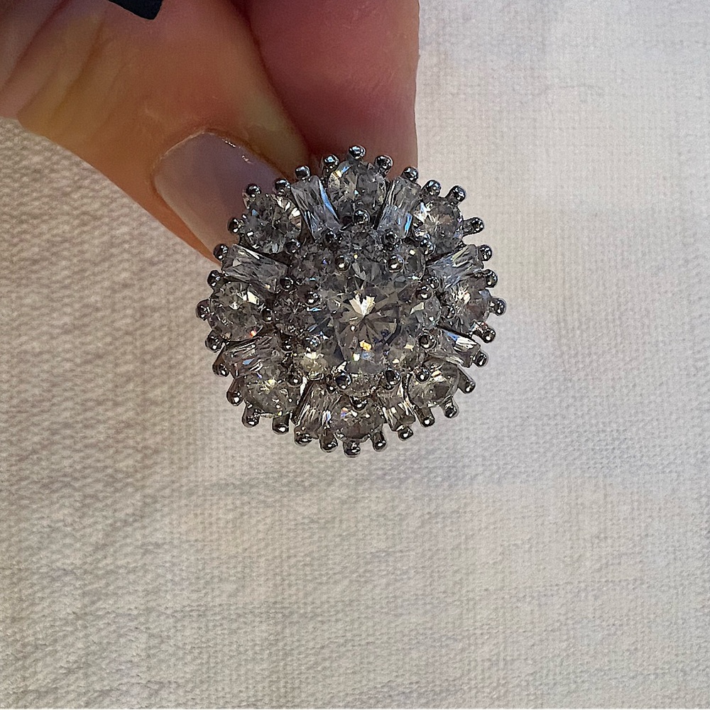 Classic Cubic Cocktail Ring.  Size 7